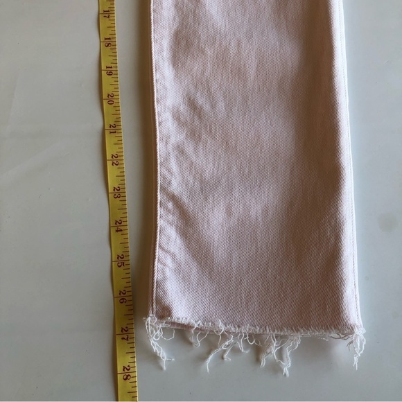 Mavi Viola High Waist Jeans Size 26/27 Raw Hem Ankle Pink‎ Denim - Picture 12 of 12